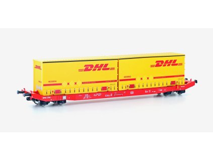H0 - Kontejnerový vůz Sgkkms 698 DB Cargo, Ep.VI, DHL / Mehano 28411