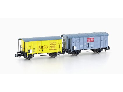 N - Souprava 2 nákladních krytých vozů K2 + K3 SBB, EP.II / Hobbytrain H24255