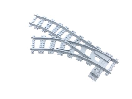 Levá výhybka oblouková 45 stupňů R40 / TrixBrix 113