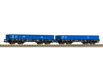 H0 - set dvou otevřených nákladních vozů 401Zb, PKP Cargo VI / PIKO 28313