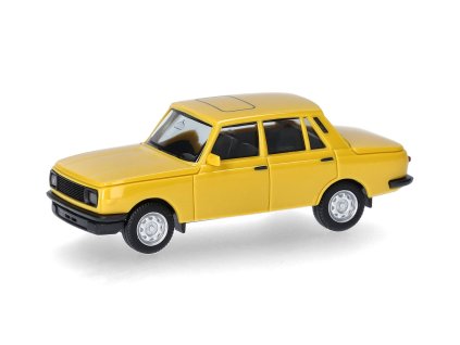 H0 - osobní auto Wartburg 353, rok 84, žlutý / Herpa 420396-004
