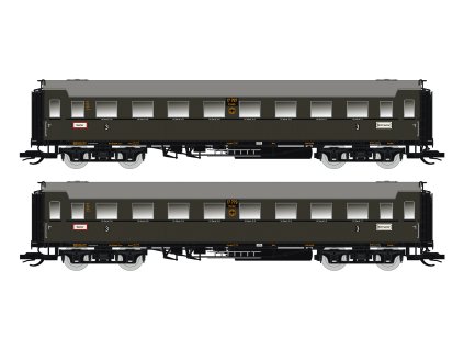 TT - 2-dílný set osobních vozů C4Ü Sa 07, DRG Ep.II / SAXONIA 120177-2