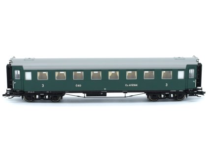 TT - osobní vůz C4Ü Sa 07 s osvětlením, ČSD Ep.III / SAXONIA 120190