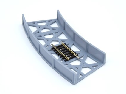 TT - Obloukový most R 267 mm, 30°/ ITvlaky 7011