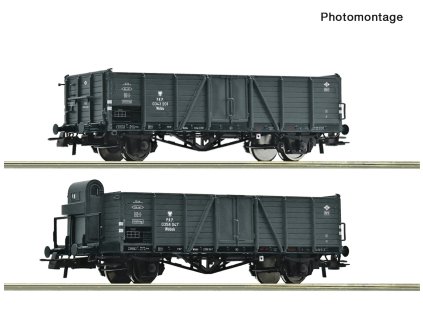 H0 - otevřený vůz Wddo a Wddoh, PKP, Ep.III / ROCO 6600216