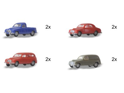 H0 - set Škoda 1201 stavebnice, 8 ks / Igra Model 67918115