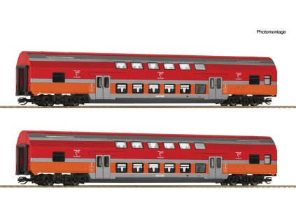 TT - 2dílná sada: patrové vozy Polregio / ROCO 6280047