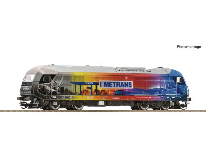 TT - DCC/ZVUK Dieselová lokomotiva METRANS 761 102-3 / ROCO 7390022