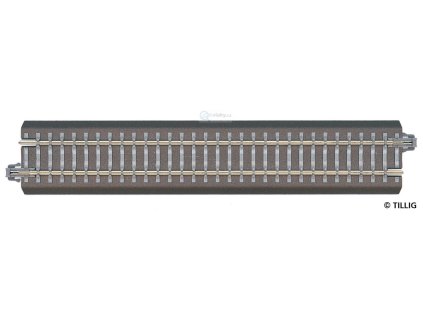 382189 tt ba1 rovna pripojna kolej 166 mm pro analog i dcc tillig 83740