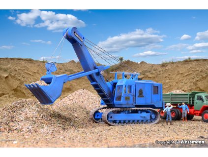 H0 - Bagr MENCK M 154 LC s lžící, stavebnice / Kibri 11265