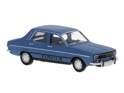 H0 -  auto Dacia 1300 modrá, s nápisem, 1970 / Brekina 14528