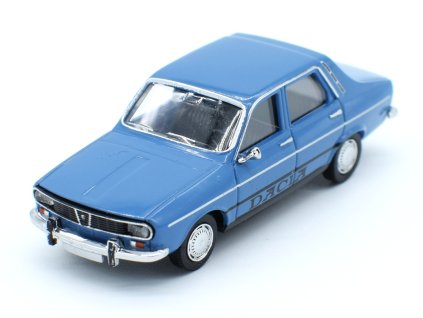 H0 -  auto Dacia 1300 modrá, s nápisem, 1970 / Brekina 14528
