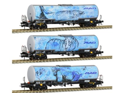 TT - 3x kotlový vůz Zacns BSAS, "ŠTIKA", "TYGR", "GORILA" / Sudexpress T783903