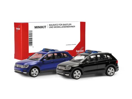 H0 - MiniKit VW Tiguan černý + Ultramarínová modř / HERPA 013109-003