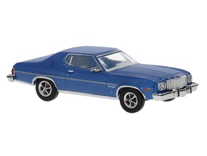 H0 - Ford Gran Torino, modrá metalíza / Brekina 19736