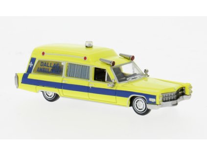 H0 - ambulance Cadillac Miller Meteor z Dallasu / Brekina 19779