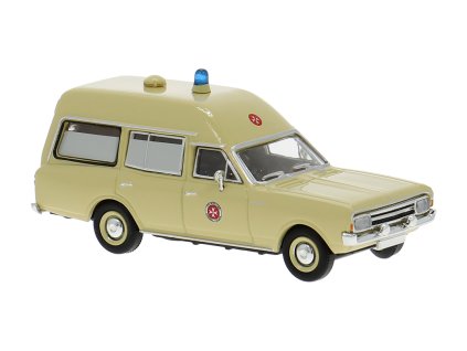 H0 - Opel Rekord C KTW - Johanniter / Brekina 20672