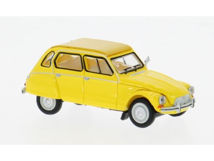 H0 - Citroen Dyane, žlutý / Brekina 14260