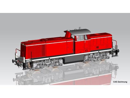 H0 - DCC/ZVUK Dieselová lokomotiva BR V 90, DB III / PIKO 22042