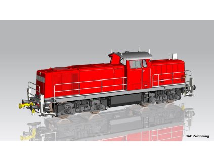H0 - DCC/ZVUK Dieselová lokomotiva BR 296 Railion VI / PIKO 22045