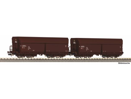 H0 - 2-dílný set výsypných vozů Fals "WTK", ÖBB IV / PIKO 28332