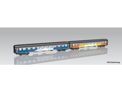 H0 - 2-dílný set rychlíkových vozů 111Ah + 112Ag, PL-PKP IC / PIKO 28336