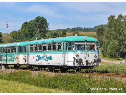 H0 - DCC/ZVUK Dieselová jednotka BR 798 + řídící vůz Ulmer Spatz, DB AG V / PIKO 52150