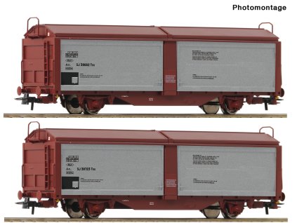 H0 - 2-dílná sada vozů s posuvnou střechou SJ / ROCO 6600257