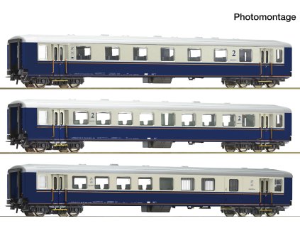 H0 - 3-dílný set vozů Schlierenwagen Regiobahn / ROCO 6200244