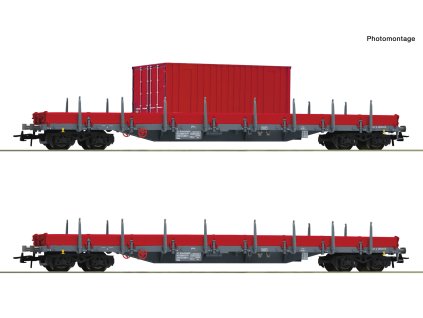 H0 - 2-dílná sada klanicových vozů DB-AG / ROCO 6600201