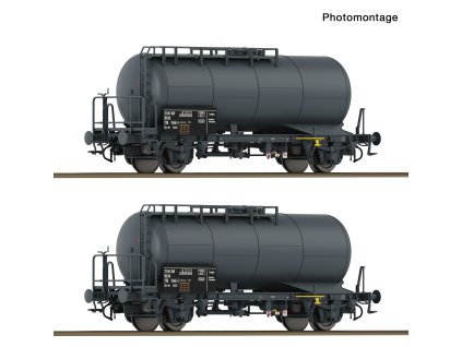 H0 - 2-dílná sada vozů Kesselwagen Zs-w DR / ROCO 6600245