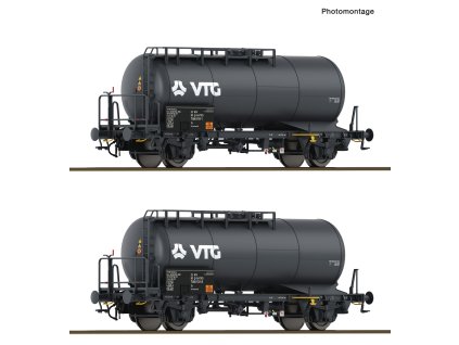 H0 - 2-dílná sada vozů Kesselwagen Zs VTG / ROCO 6600246