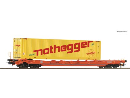 H0 - Plošinový vůz T5 Wascosa + Nothegger / ROCO 6600178