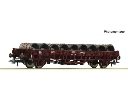 H0 - Nízkostěnný vůz se svitky SNCF / ROCO 6600300