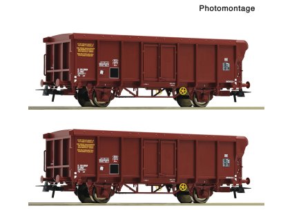H0 - 2-dílná sada vozů Rolldachwagen SNCF / ROCO 6600251