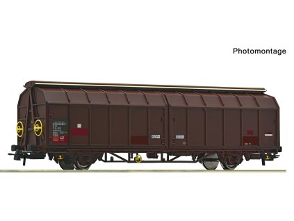 H0 - Vůz s posuvnou střechou Hbbins PKP / ROCO 6600255