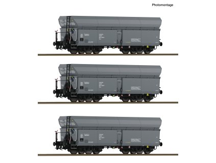 H0 - 3-dílný set výsypných vozů Wap PKP / ROCO 6600324