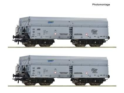 H0 - 2-dílná sada vozů Selbstentladewagen CEMET / ROCO 6600328