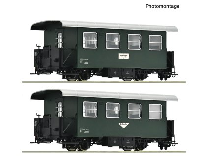 H0e - 2-dílná sada vozů Spantenwag. OEBB / ROCO 6240005