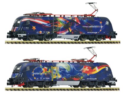 N - DCC/ZVUK Elektrická lokomotiva 1116 212-2 „Fußball vereint Europa“, ÖBB, VI / Fleischmanm 7570070