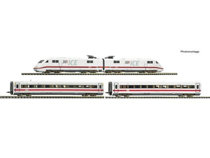 N - 4-tlg. Set: Elektrotriebzug 401 086-4 „30 Jahre ICE“ / Fleischmann 7770012