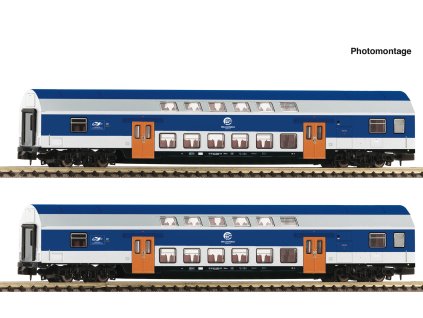 N - 2-tlg. Set 2: Doppelstockwagen / Fleischmann 6260094