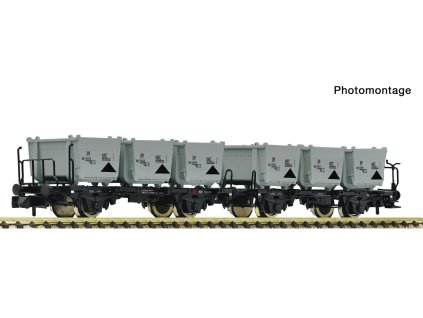 N - 2-tlg. Set: Behältertragwagen / Fleischmann 6660154