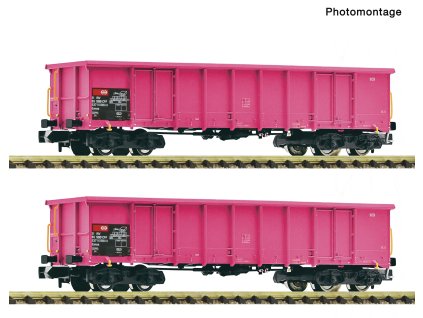 N - Set 2 otevřených vozů / Fleischmann 6660163