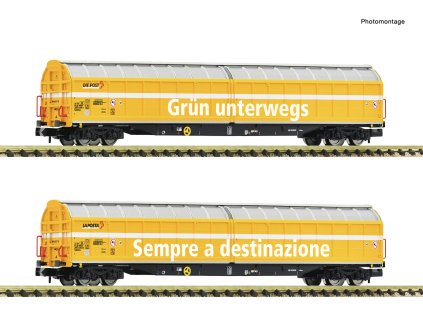 N - 2-tlg. Set: Großraum-Schiebewandwagen / Fleischmann 6660155