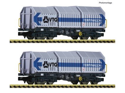 N - set 2 vozů s posuvnými stěnami / Fleischmann 6660080