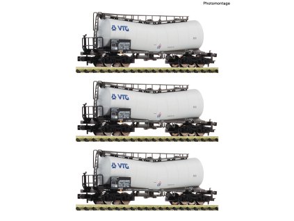 N - 3-tlg. Set: Knickkesselwagen / Fleischmann 6660171