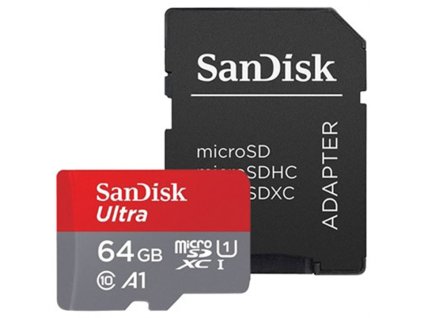 karta SanDisk Ultra/micro SDXC/64GB/UHS-I U1 / Class 10/+ Adaptér / 2040500502