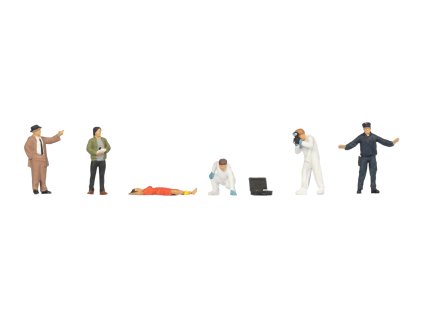 H0 – Kriminální policie s mrtvolou, sada figurek / NOCH 15071