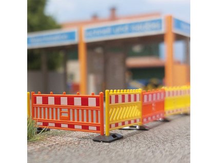 H0 - Bariérový plot žlutooranžový / Busch 1108